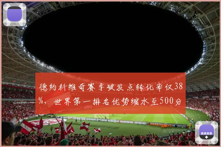 德约科维奇赛季破发点转化率仅38%,世界第一排名优势缩水至500分